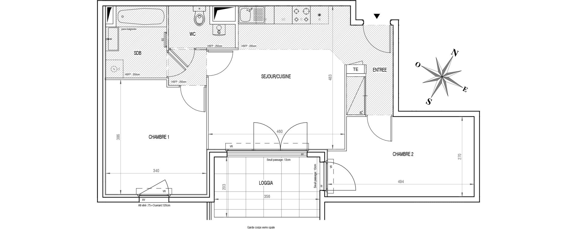 Appartement T3 de 59,20 m2 &agrave; V&eacute;nissieux Centre