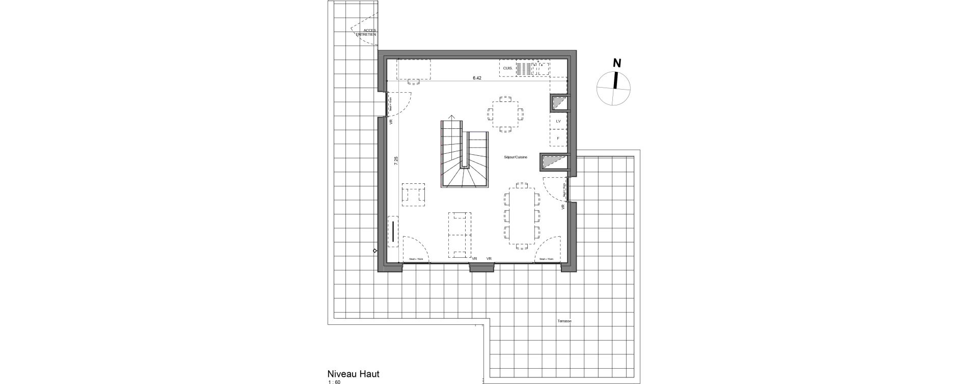 Duplex T4 de 87,14 m2 &agrave; V&eacute;nissieux Centre