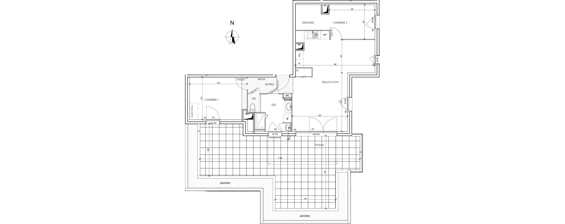Appartement T3 de 69,10 m2 &agrave; Villefranche-Sur-Sa&ocirc;ne B&eacute;ligny