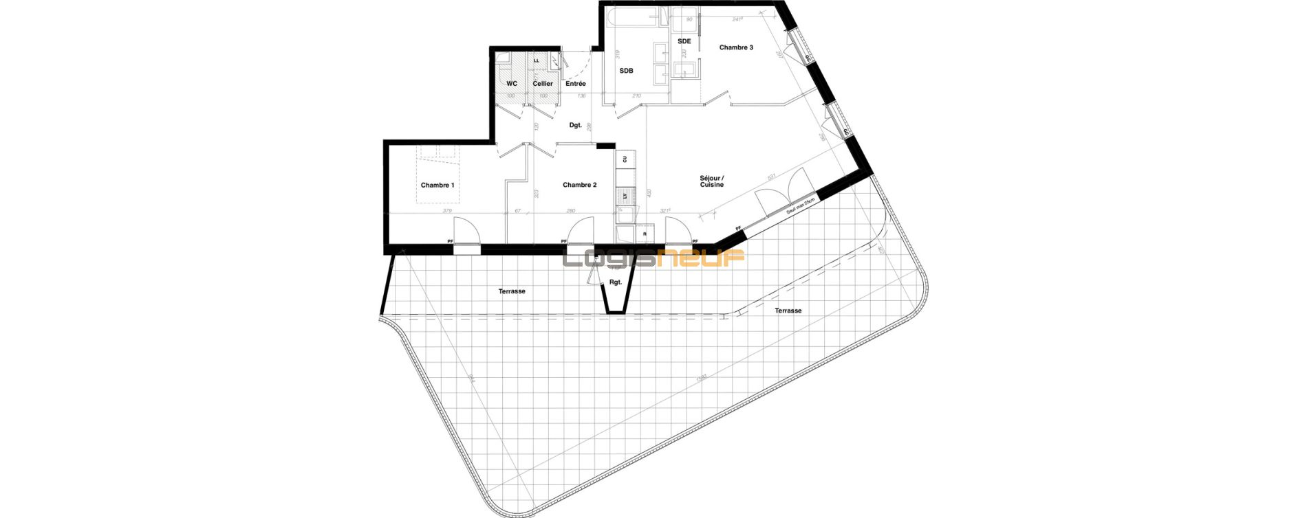 Vente appartement T4 de 82 m² à Villefranche-sur-Saône, résidence n ...