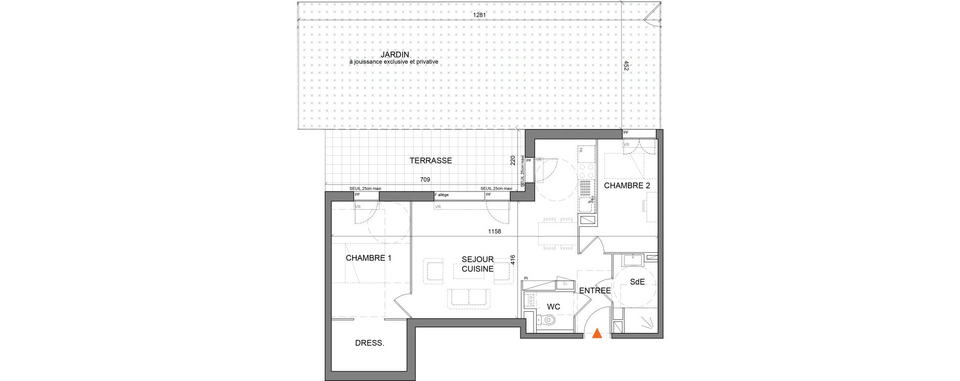 Appartement T3 de 62,70 m2 &agrave; Villefranche-Sur-Sa&ocirc;ne Centre