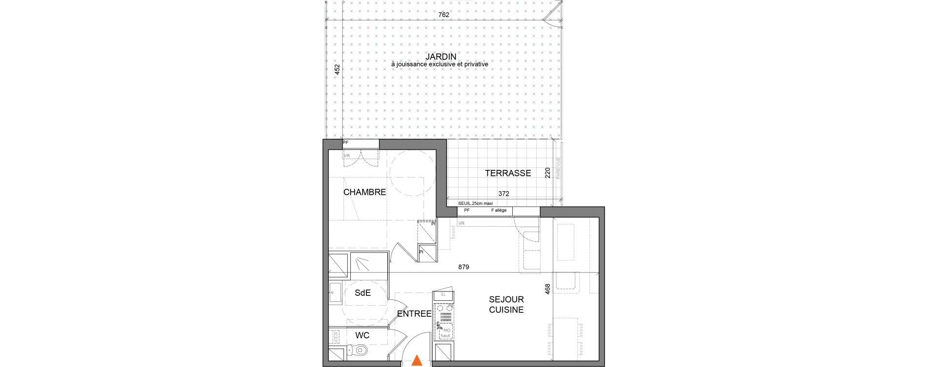 Appartement T2 de 46,50 m2 &agrave; Villefranche-Sur-Sa&ocirc;ne Centre
