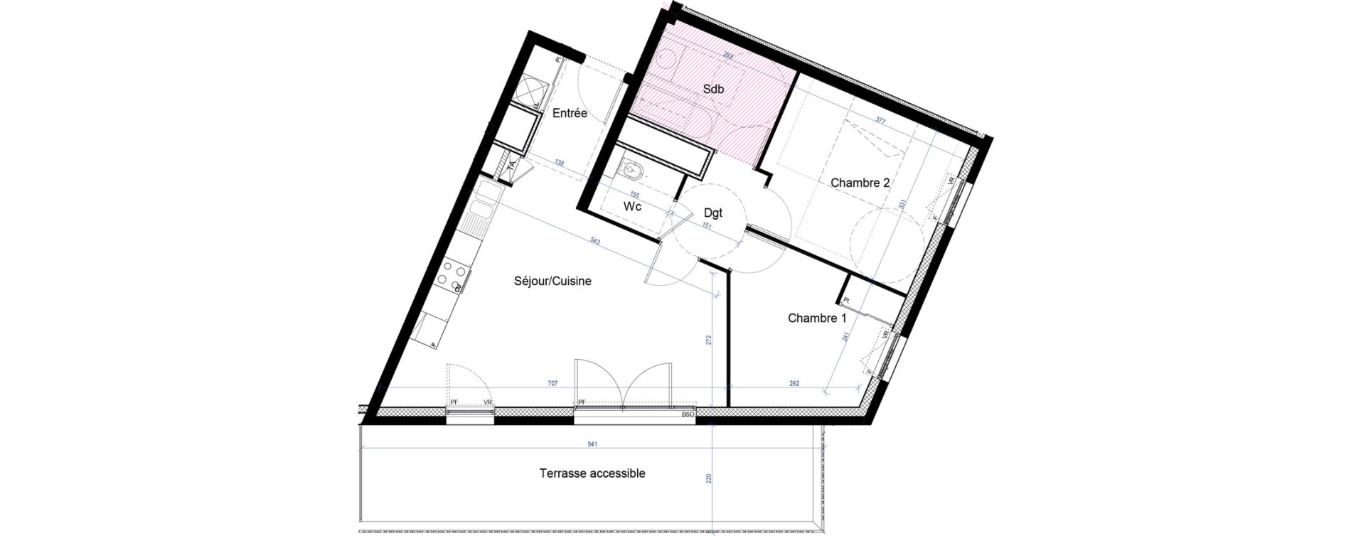 Appartement T3 de 61,05 m2 &agrave; Villefranche-Sur-Sa&ocirc;ne Monplaisir - quarantaine