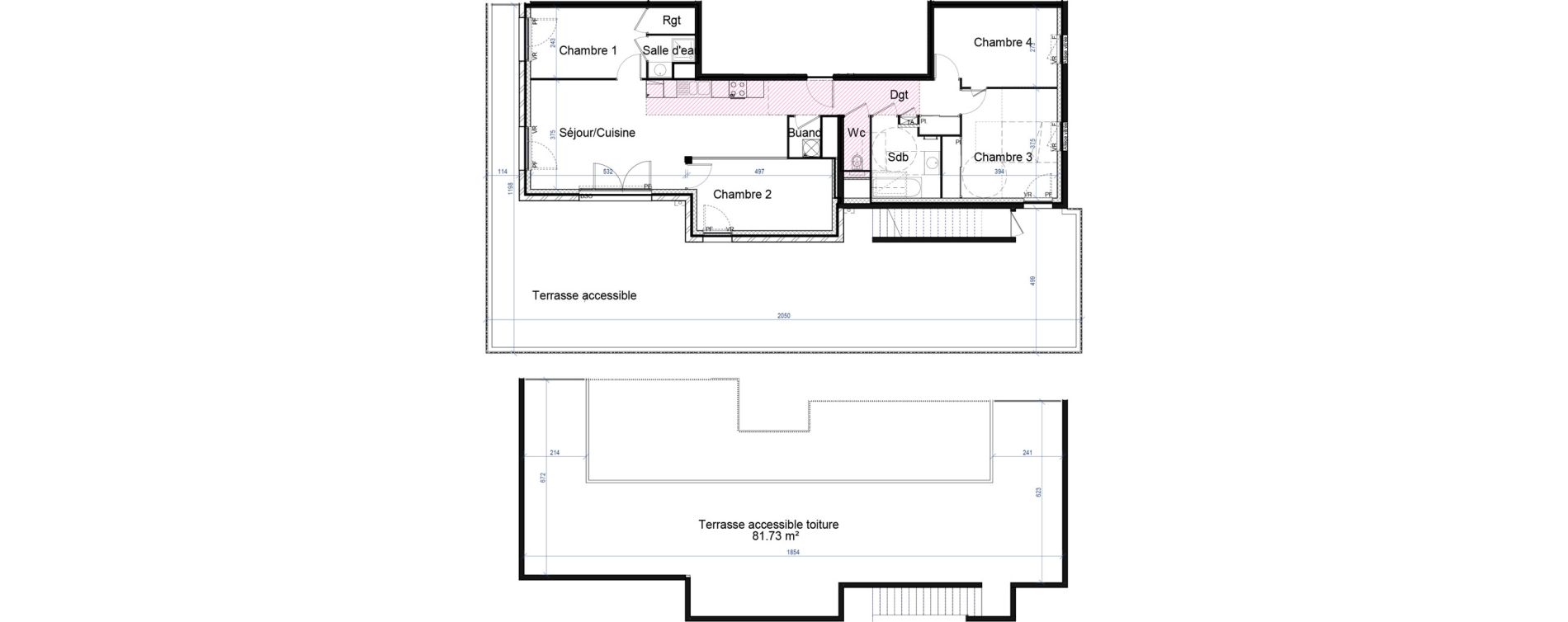 Appartement T5 de 96,26 m2 &agrave; Villefranche-Sur-Sa&ocirc;ne Monplaisir - quarantaine