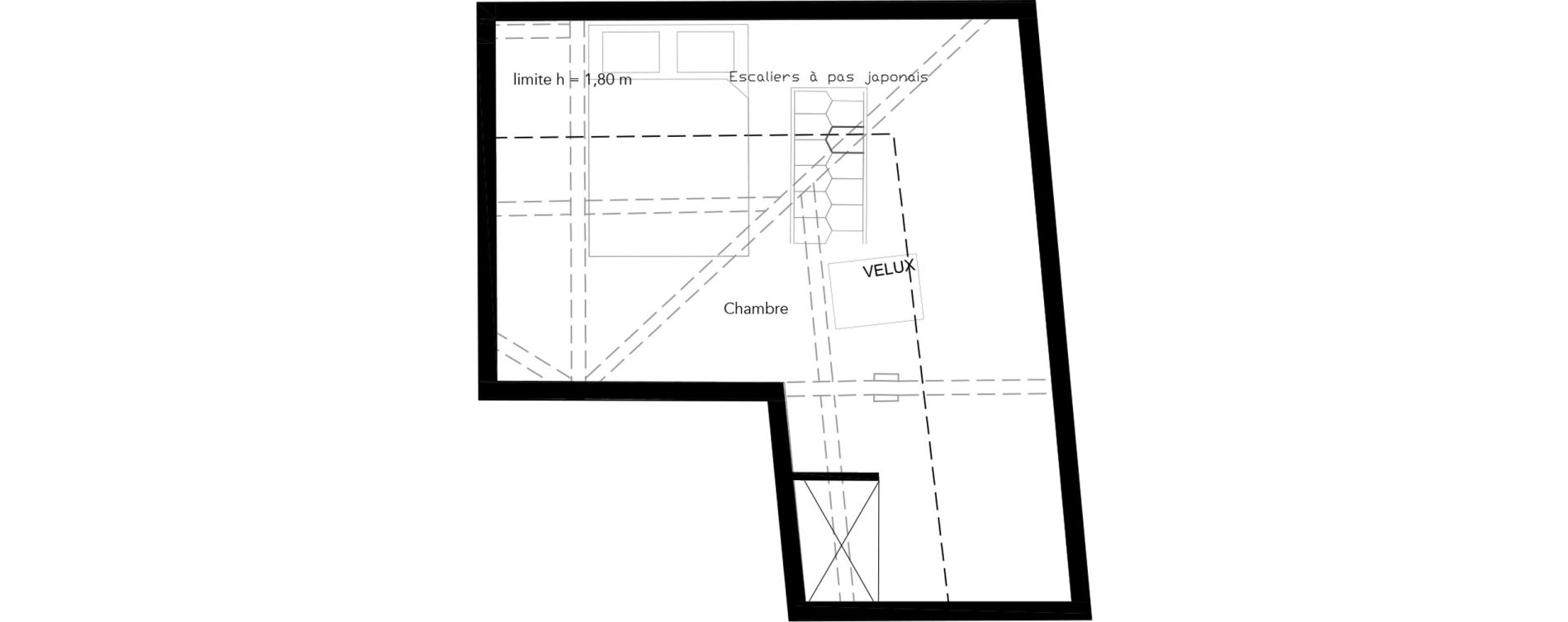 Duplex T2 de 33,98 m2 &agrave; Villeurbanne Buers - croix-luizet