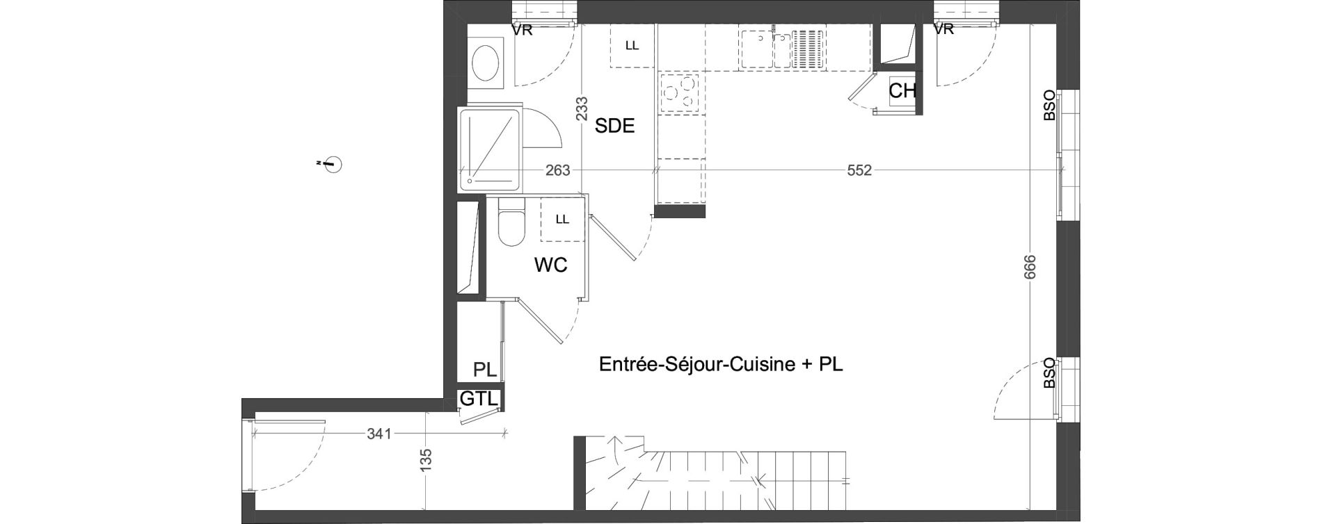Duplex T5 de 102,91 m2 &agrave; Villeurbanne Ferrandi&egrave;re - maisons-neuves