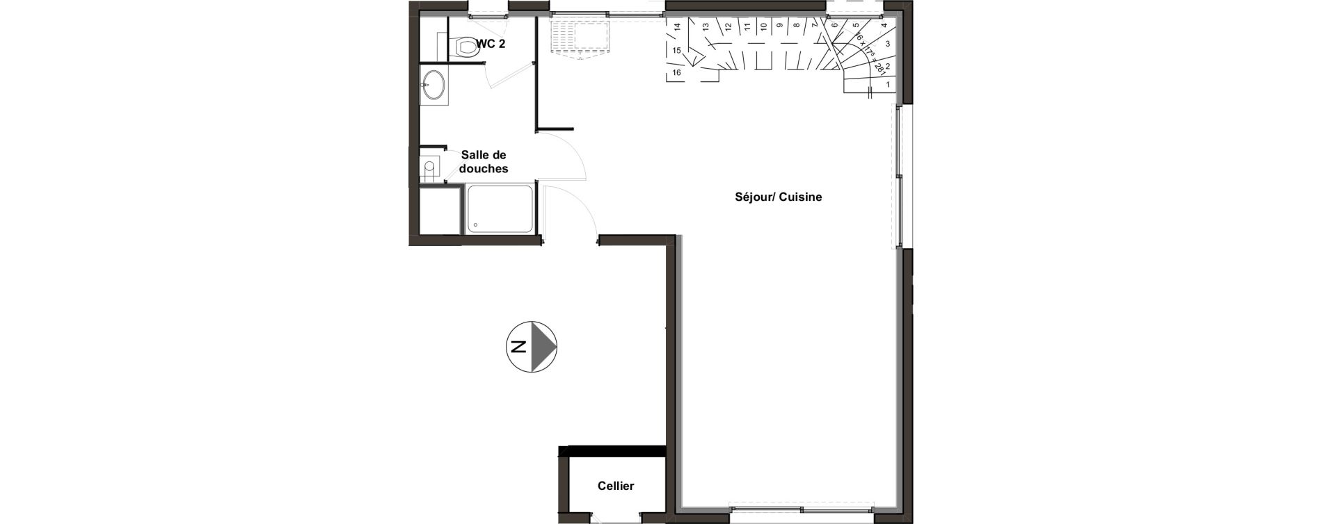 Appartement T4 de 95,17 m2 &agrave; Villeurbanne Ferrandi&egrave;re - maisons-neuves