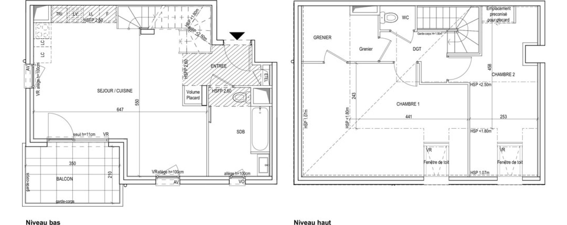 Appartement T3 de 71,20 m2 &agrave; Villeurbanne Gratte-ciel - dedieu - charmettes