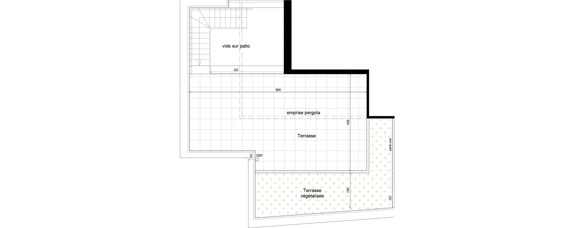 Duplex T5 de 117,40 m2 &agrave; Villeurbanne Grandcl&eacute;ment