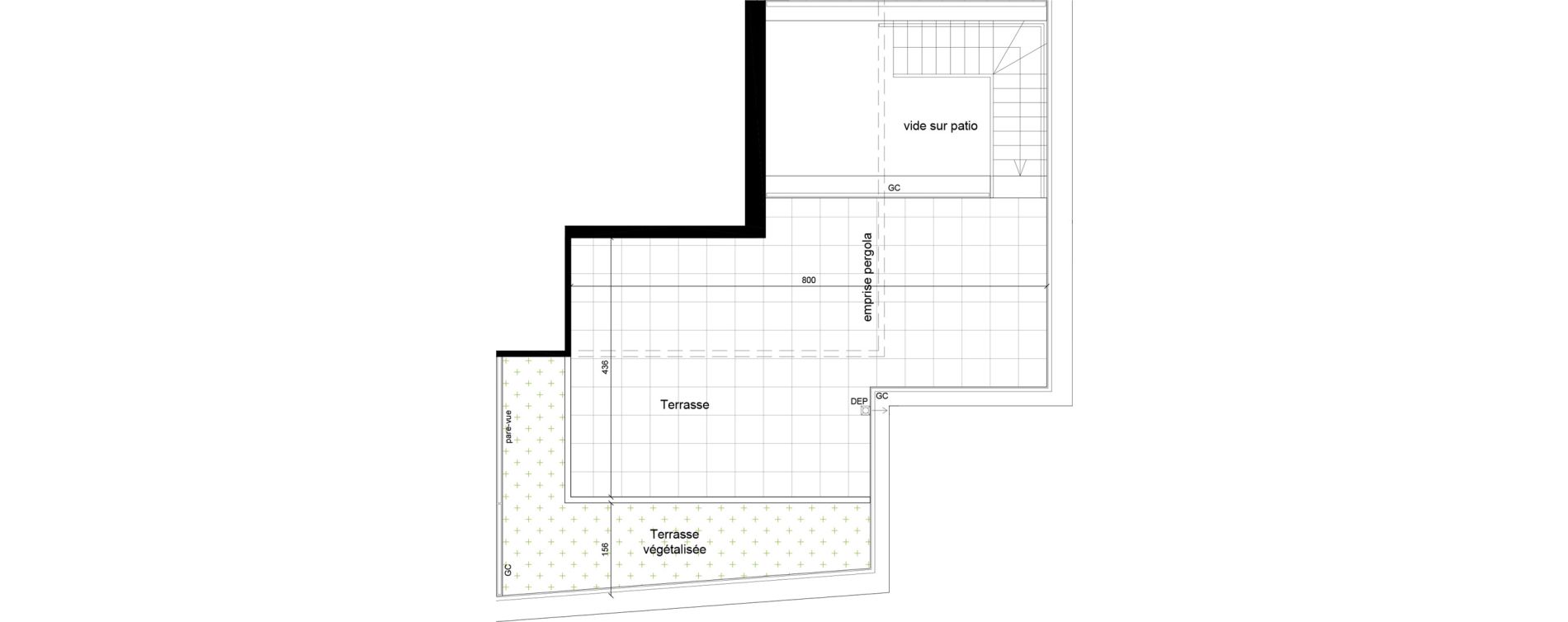 Duplex T5 de 118,60 m2 &agrave; Villeurbanne Grandcl&eacute;ment