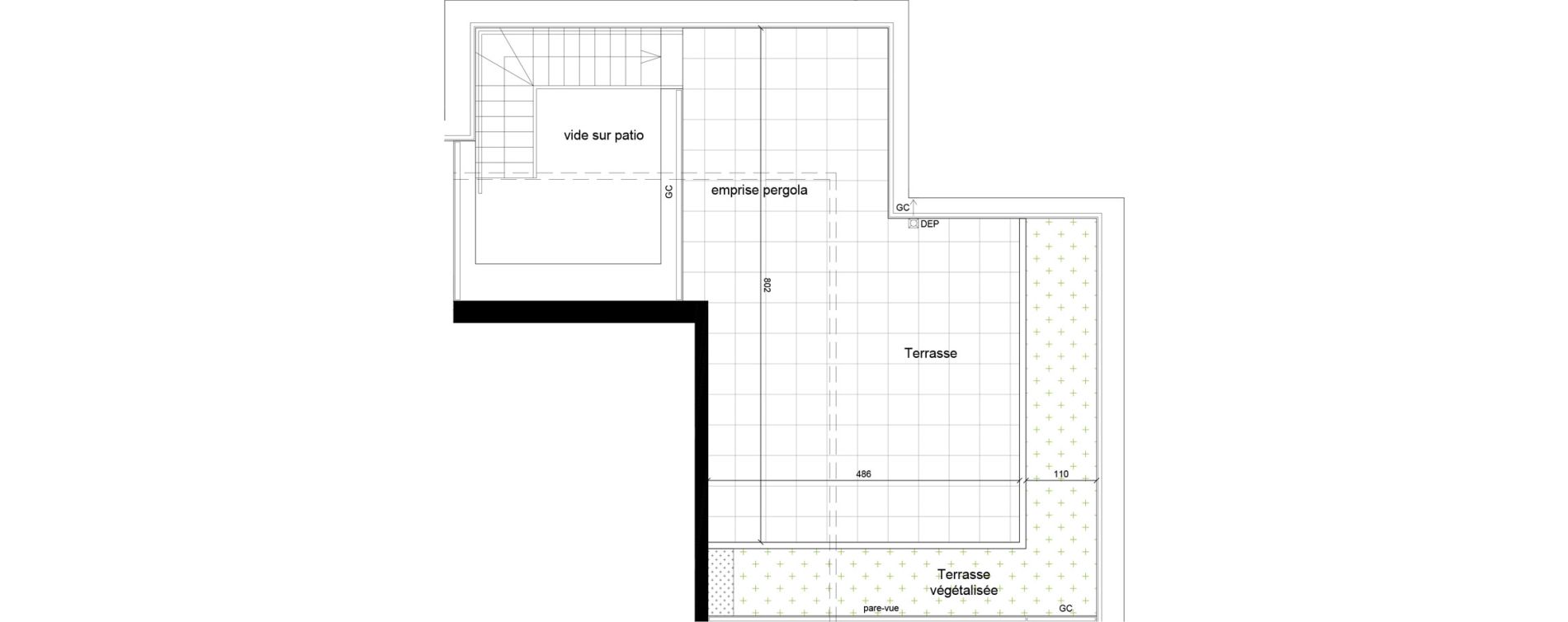 Duplex T5 de 131,40 m2 &agrave; Villeurbanne Grandcl&eacute;ment