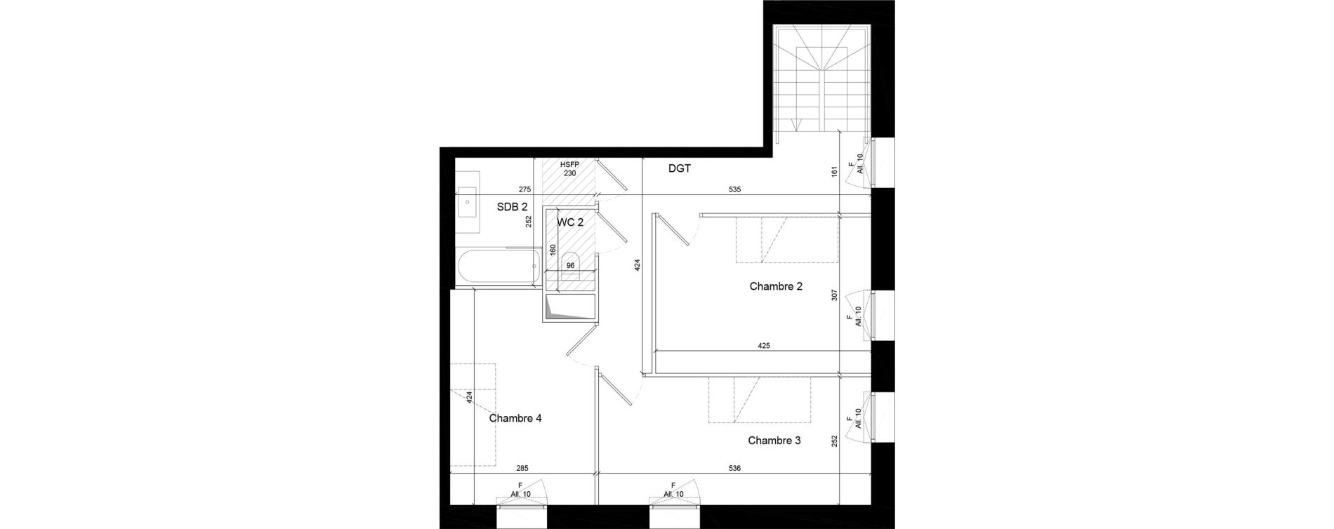 Duplex T5 de 114,90 m2 &agrave; Villeurbanne Grandcl&eacute;ment