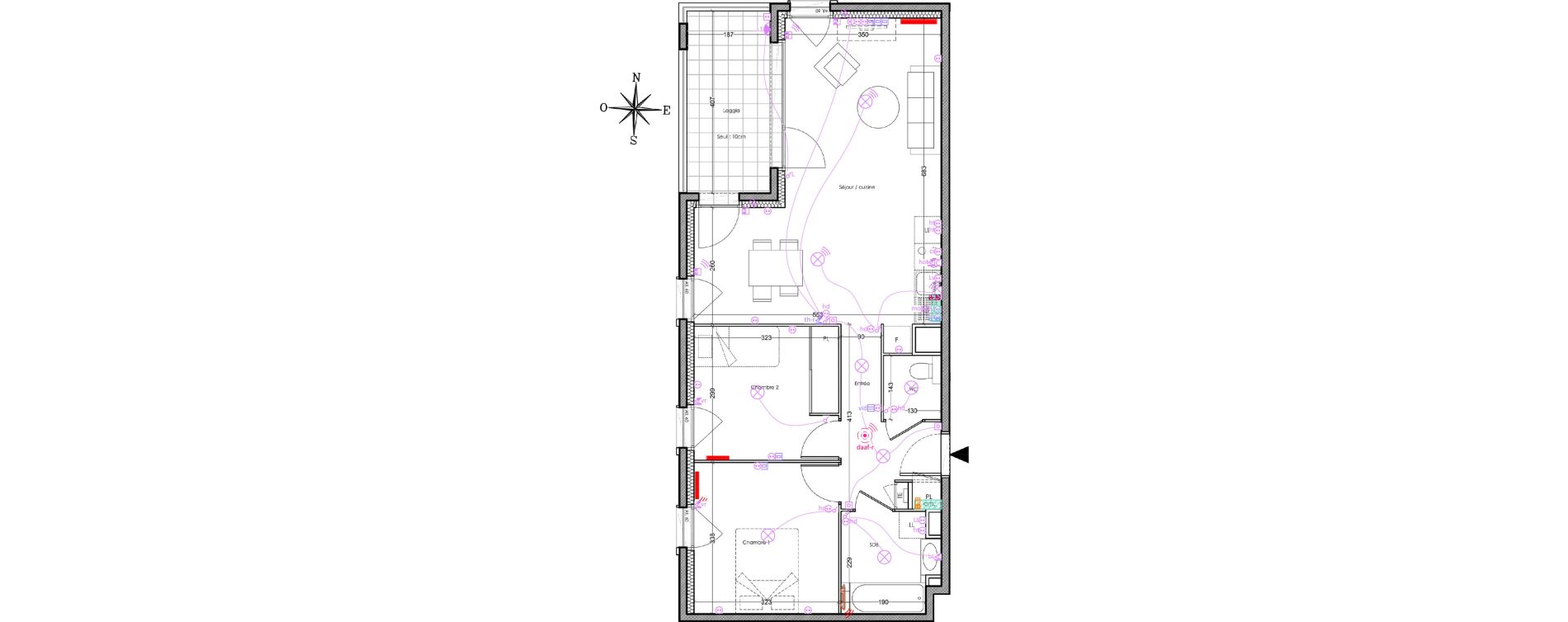 Appartement T3 de 62,50 m2 &agrave; Villeurbanne Cusset - bonnevay