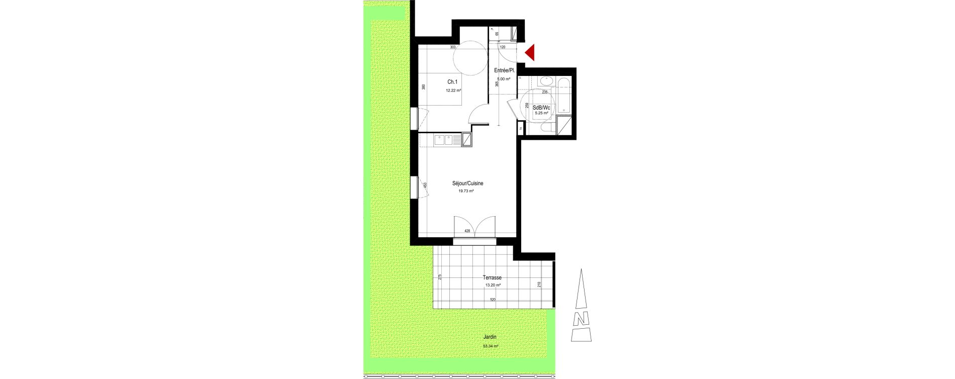 Appartement T2 de 42,20 m2 &agrave; Aix-Les-Bains Centre