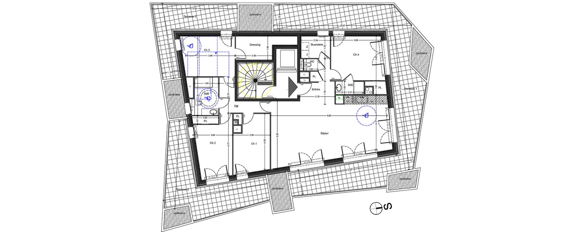 Appartement T5 de 127,40 m2 &agrave; Aix-Les-Bains Centre