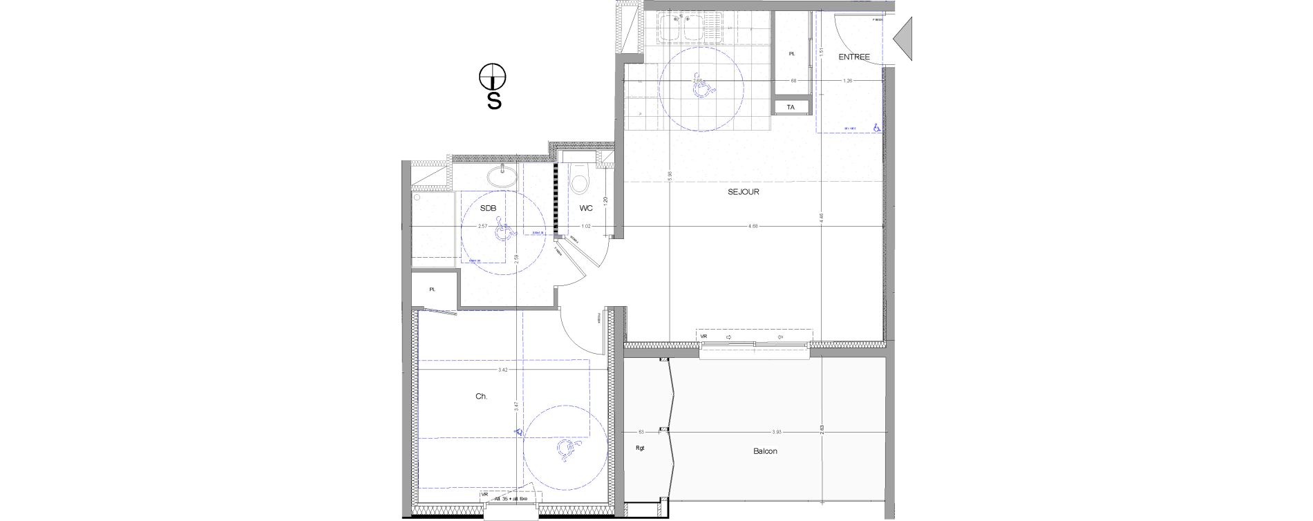 Appartement T2 de 48,27 m2 &agrave; Aix-Les-Bains Centre