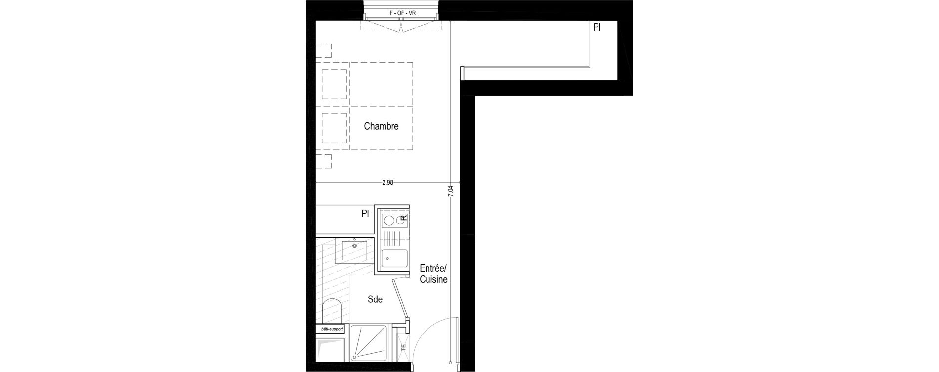 Appartement T1 de 23,80 m2 &agrave; Aix-Les-Bains Rondeau - bord du lac