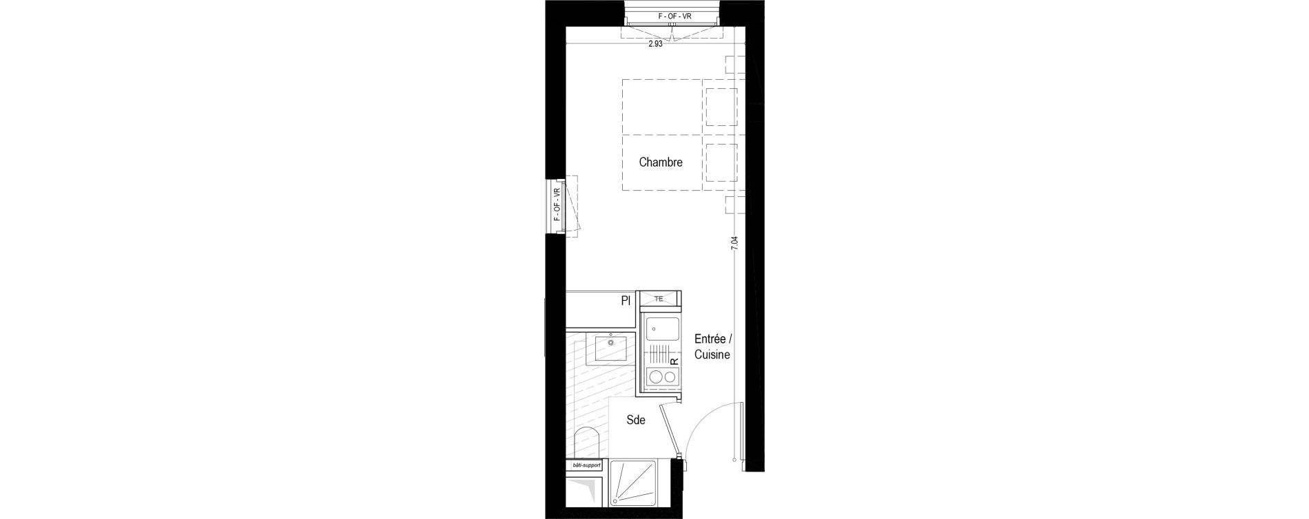 Appartement T1 de 20,80 m2 &agrave; Aix-Les-Bains Rondeau - bord du lac