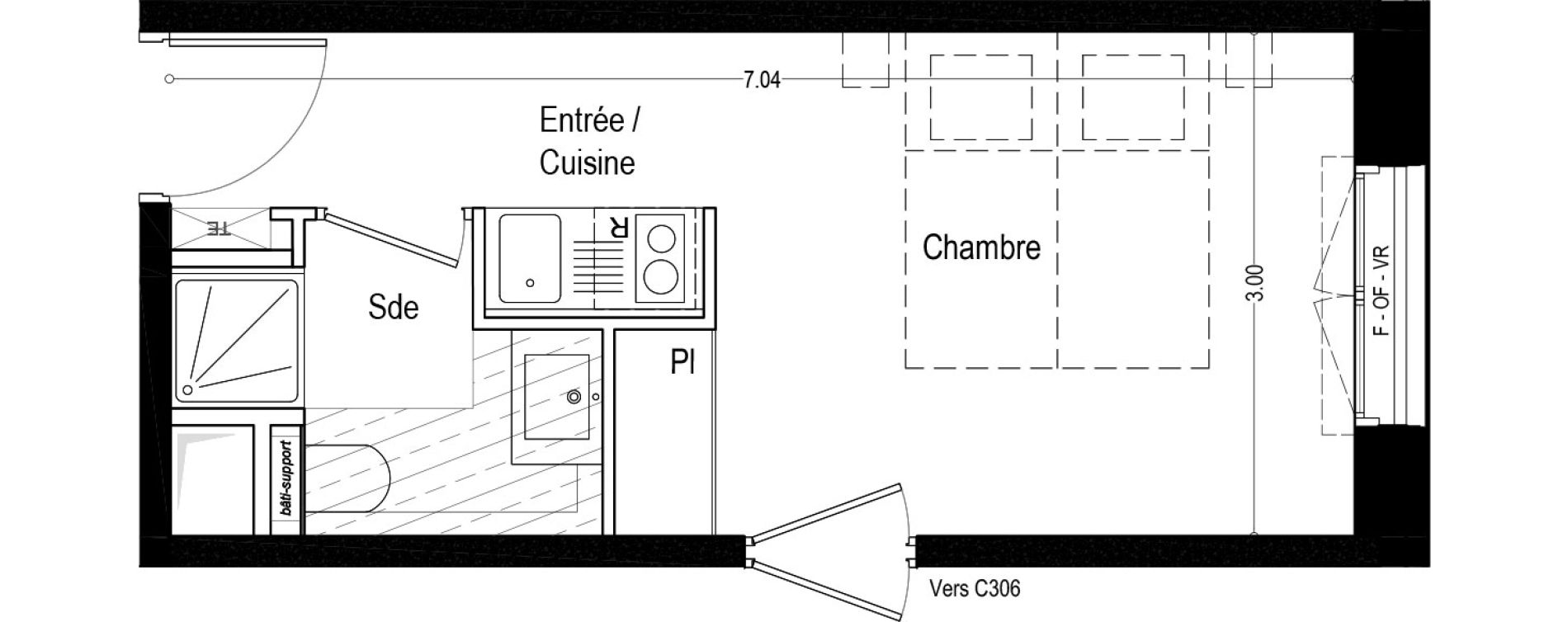 Appartement T1 de 19,80 m2 &agrave; Aix-Les-Bains Rondeau - bord du lac