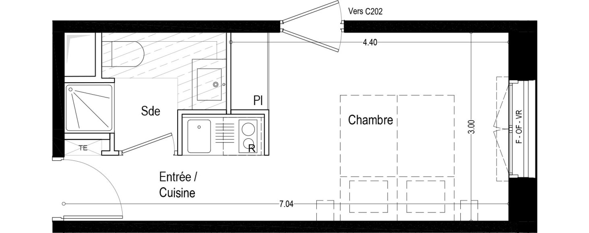 Appartement T1 de 19,90 m2 &agrave; Aix-Les-Bains Rondeau - bord du lac