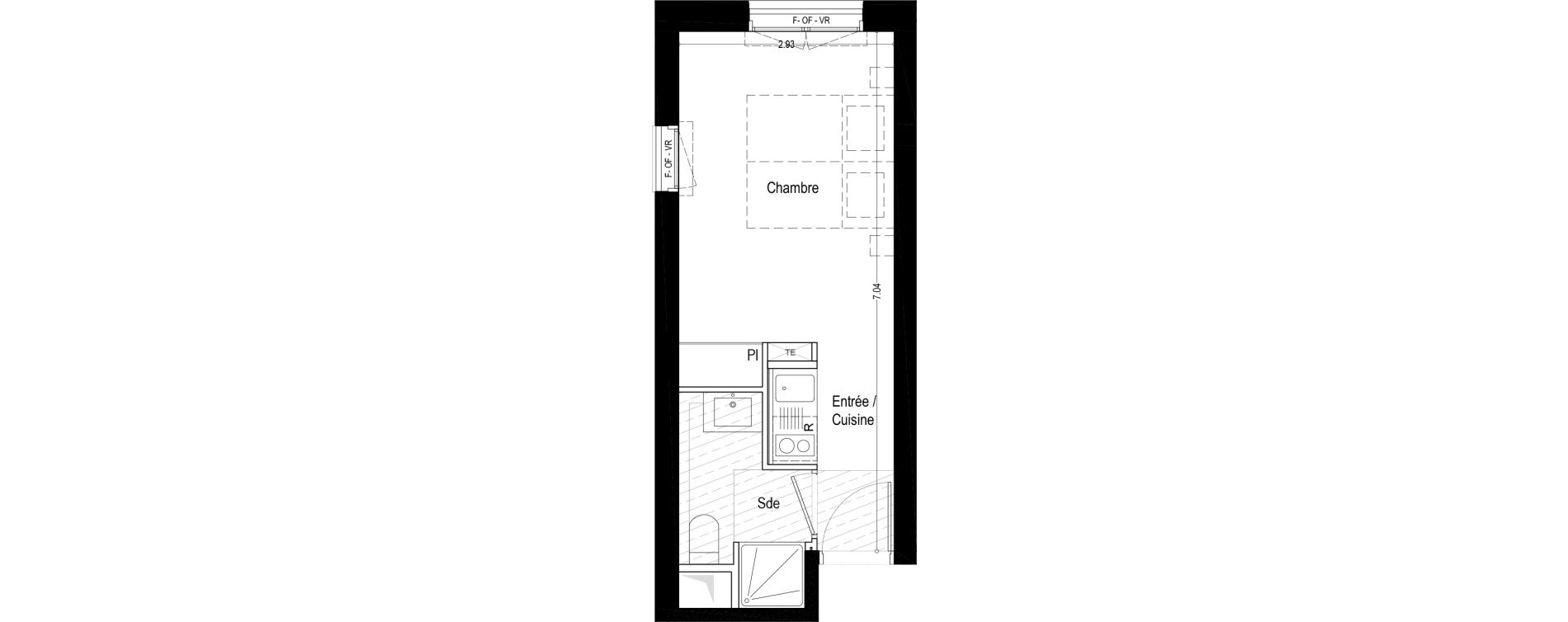 Appartement T1 meubl&eacute; de 20,80 m2 &agrave; Aix-Les-Bains Rondeau - bord du lac