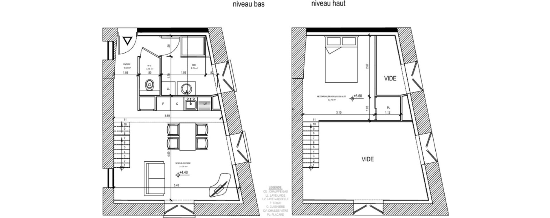 Duplex T2 de 44,78 m2 &agrave; Albertville Centre