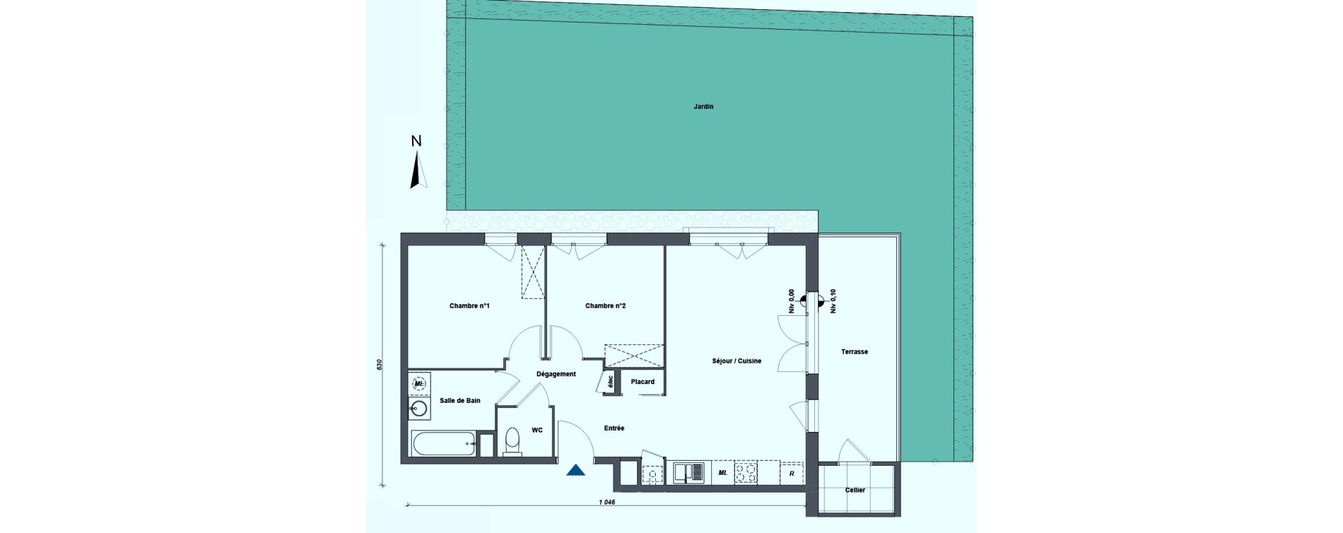 Appartement T3 de 59,67 m2 &agrave; Albertville Centre