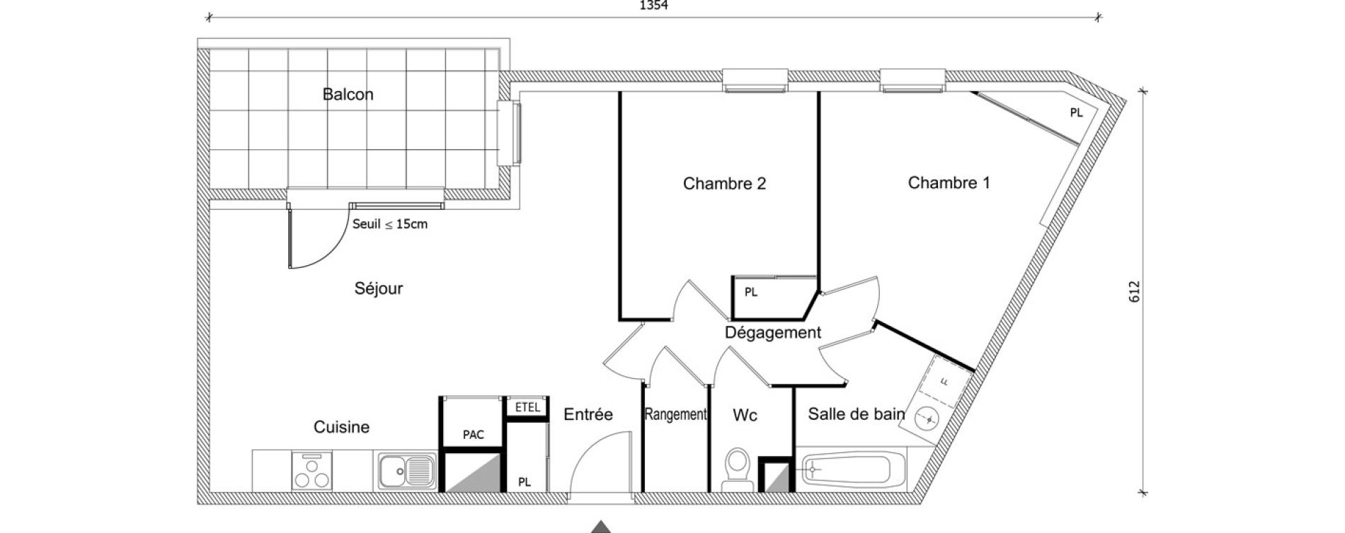 Appartement T3 de 63,43 m2 &agrave; Albertville Albertville conflans