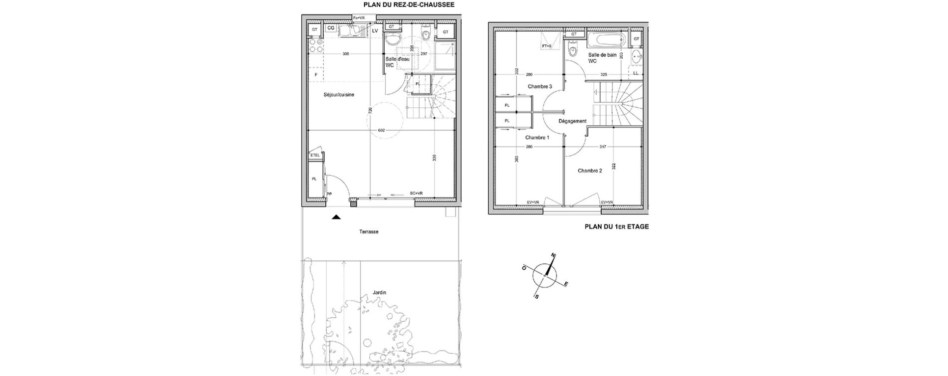 Duplex T4 de 76,20 m2 &agrave; Brison-Saint-Innocent Brison st innocent