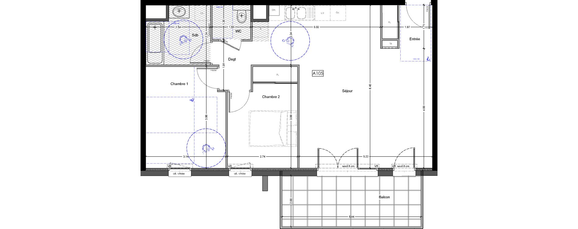 Appartement T3 de 69,12 m2 &agrave; Challes-Les-Eaux Centre