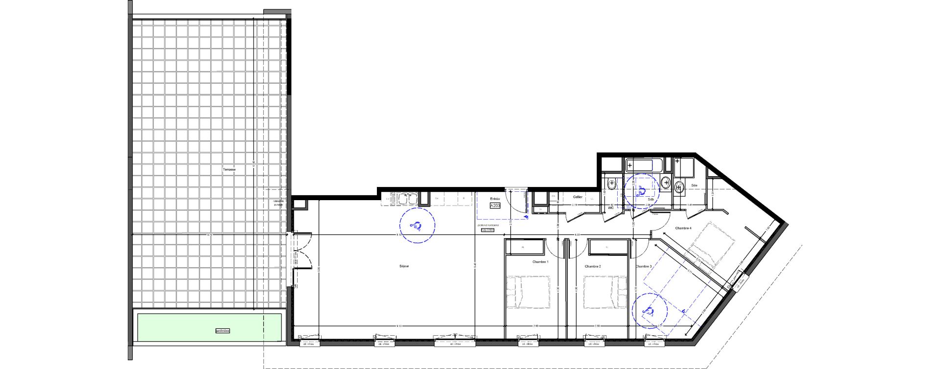 Appartement T5 de 125,17 m2 &agrave; Challes-Les-Eaux Centre