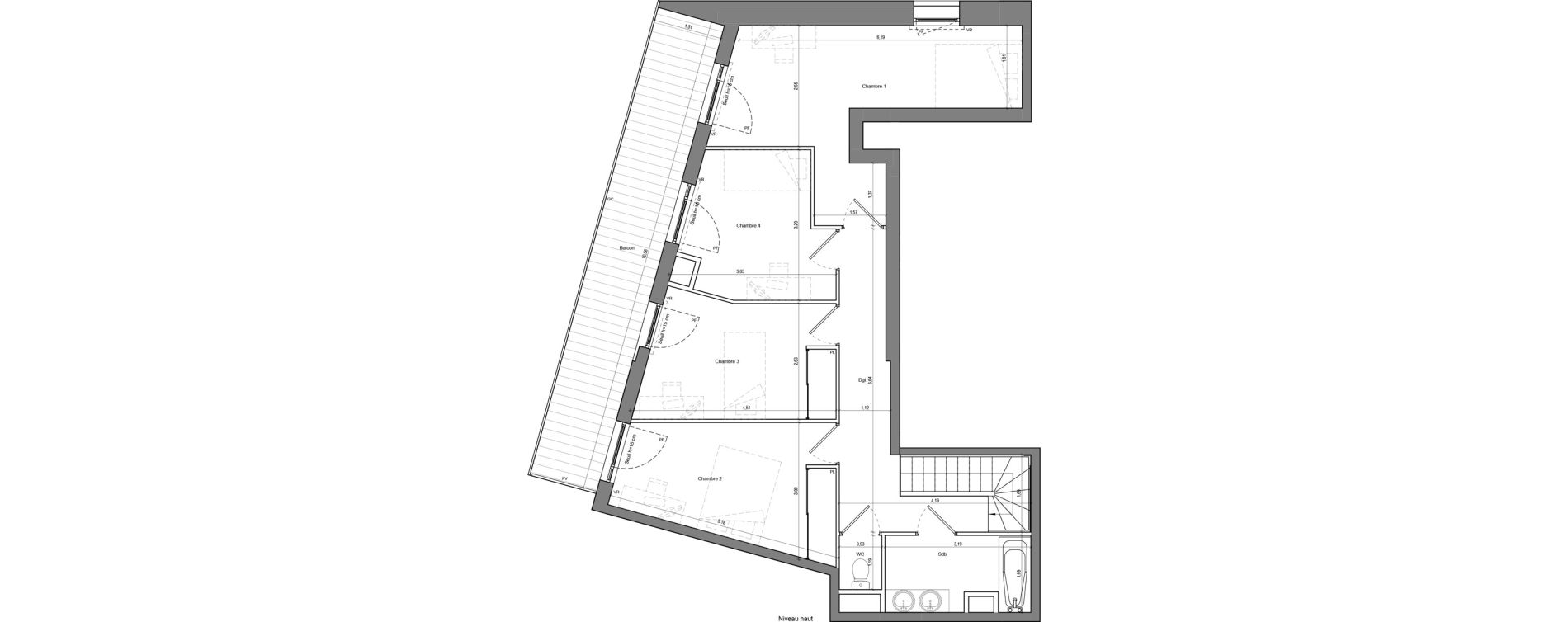 Duplex T5 de 128,35 m2 &agrave; Chamb&eacute;ry La cassine