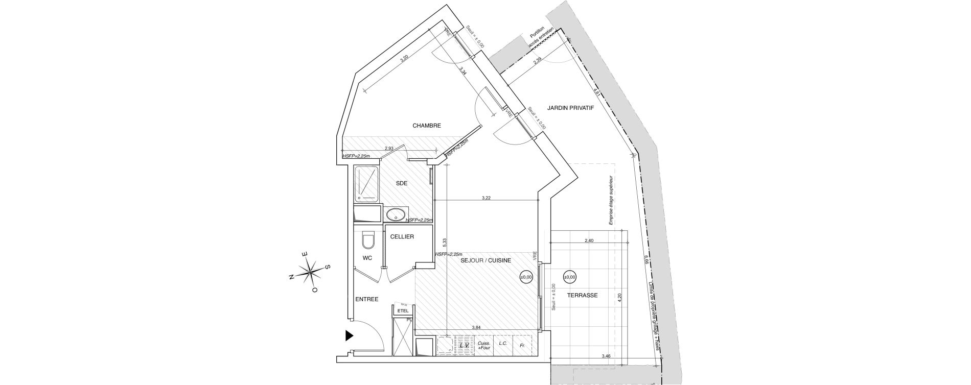 Appartement T2 de 49,85 m2 &agrave; Chamb&eacute;ry Centre