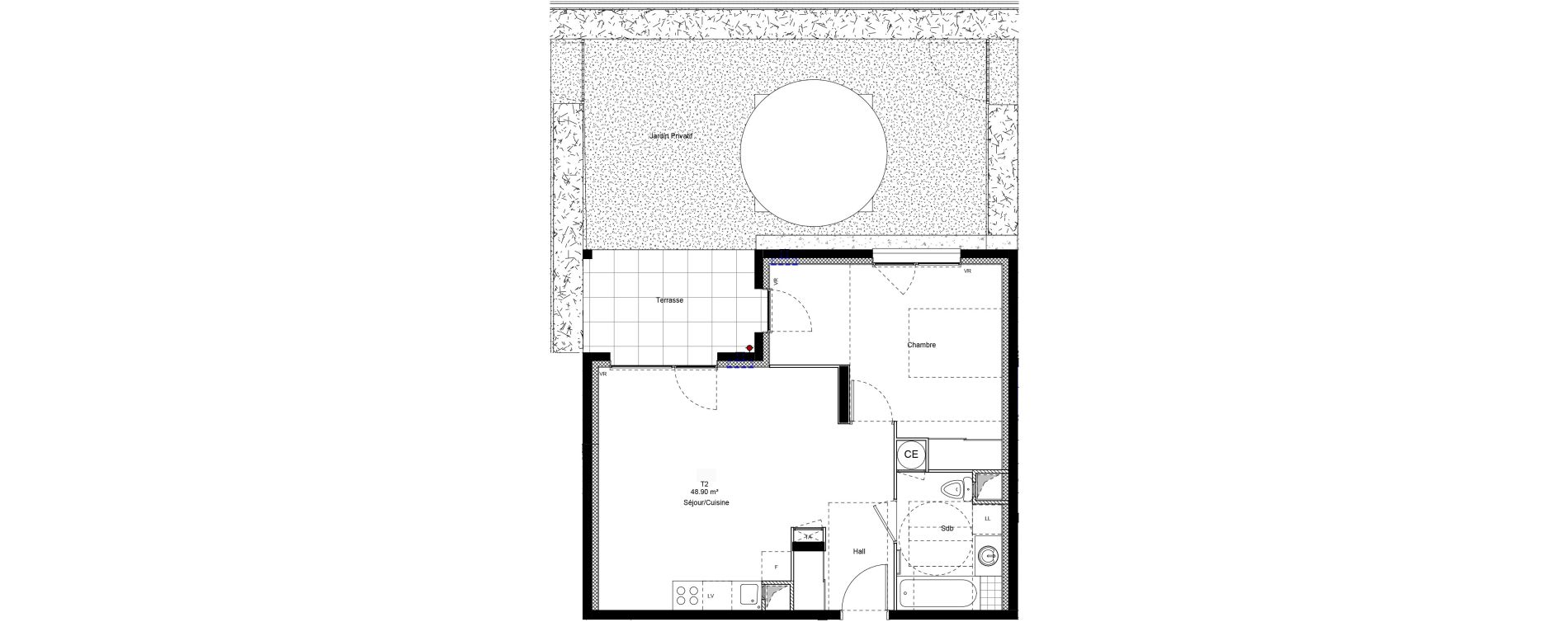 Appartement T2 de 48,90 m2 &agrave; Chamb&eacute;ry Centre