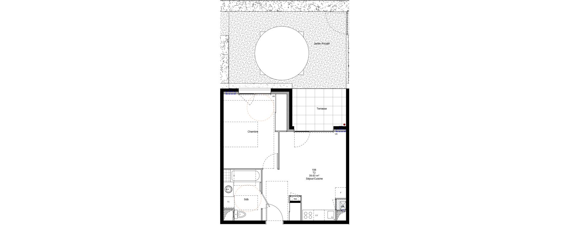 Appartement T2 de 39,63 m2 &agrave; Chamb&eacute;ry Centre