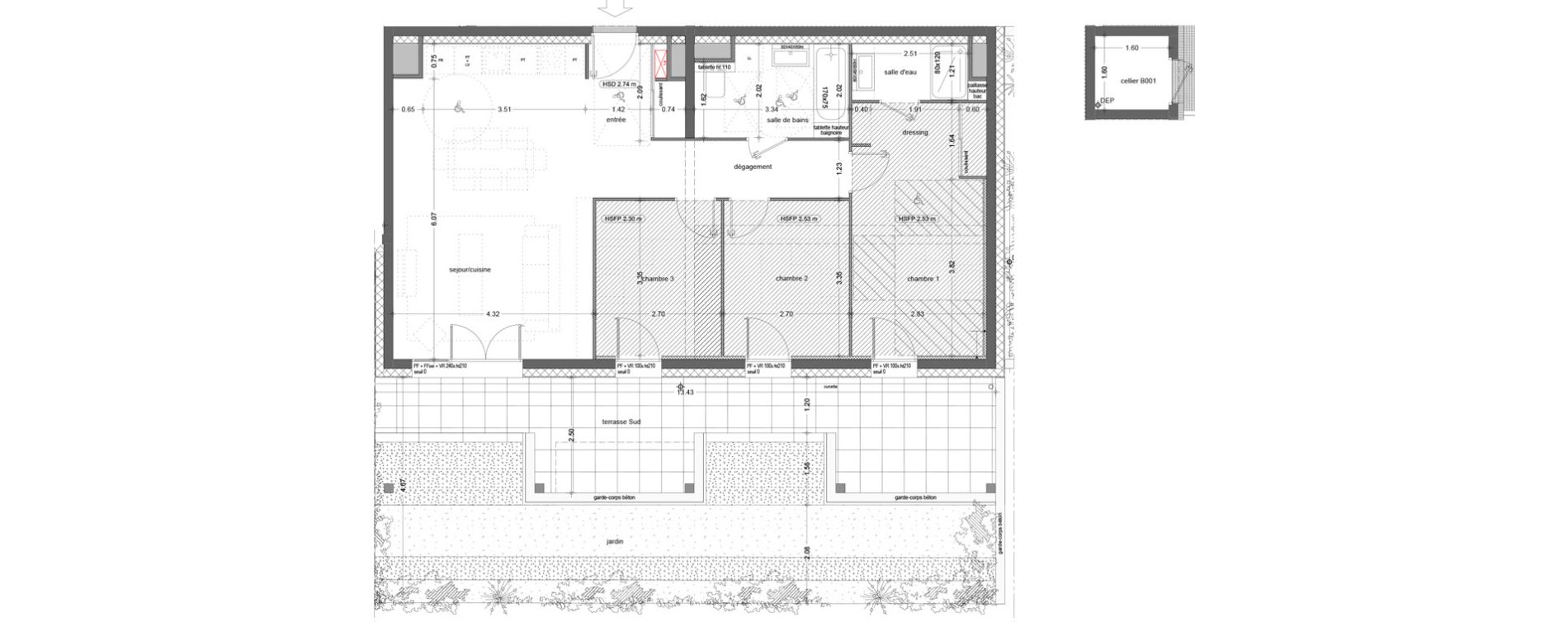 Appartement T4 de 82,10 m2 à Cognin Centre