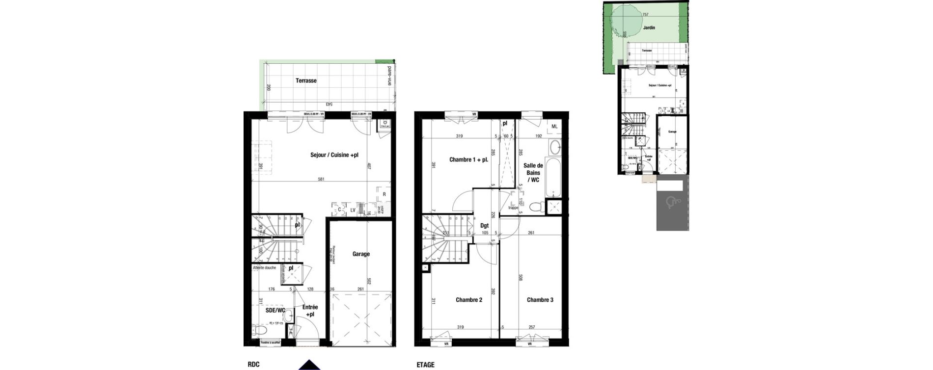 Maison T4 de 82,67 m2 &agrave; Frontenex Centre