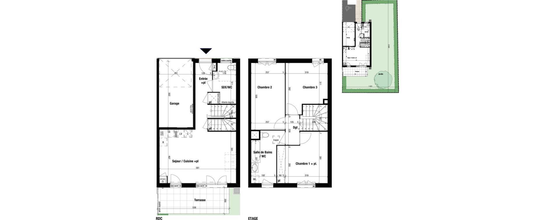 Maison T4 de 82,67 m2 &agrave; Frontenex Centre