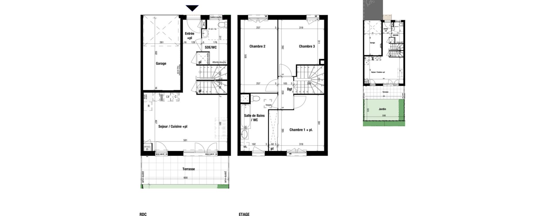 Maison T4 de 82,67 m2 &agrave; Frontenex Centre