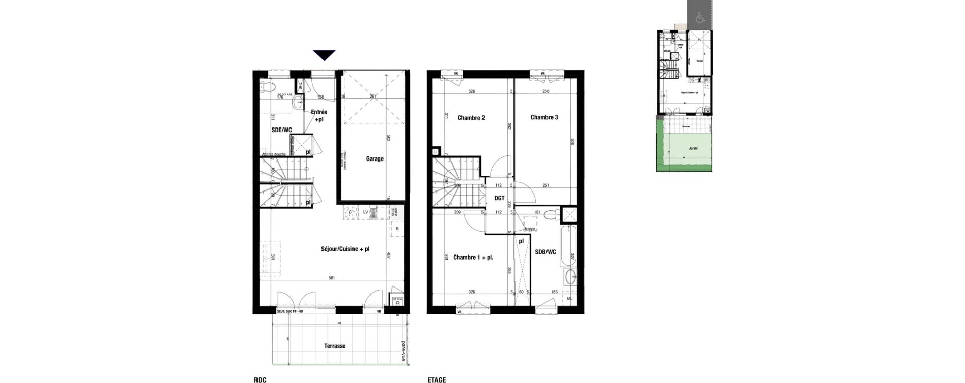 Maison T4 de 82,26 m2 &agrave; Frontenex Centre