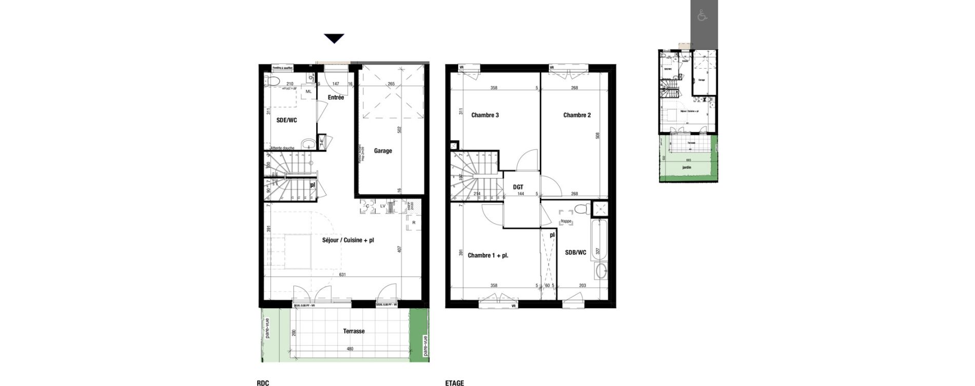 Maison T4 de 91,93 m2 &agrave; Frontenex Centre