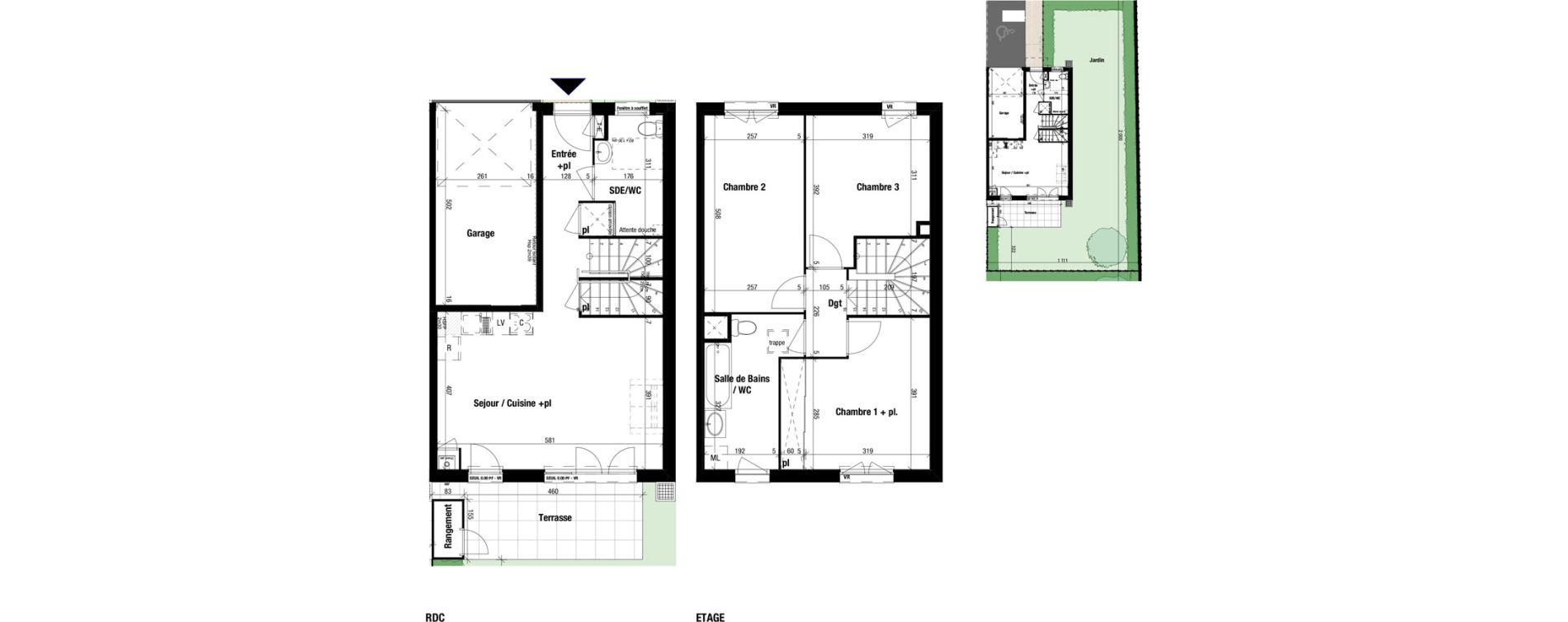 Maison T4 de 82,67 m2 &agrave; Frontenex Centre