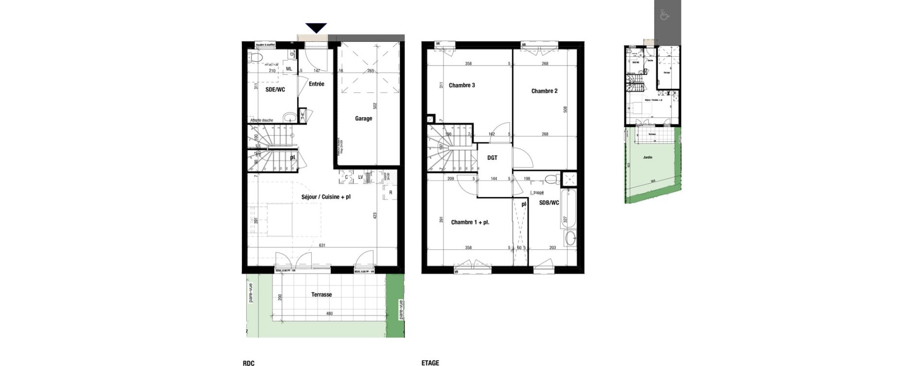 Maison T4 de 91,93 m2 &agrave; Frontenex Centre