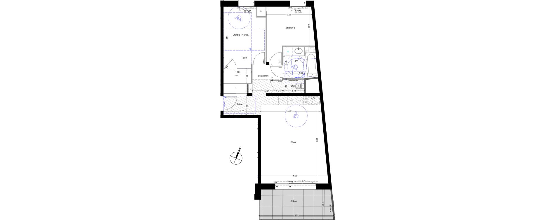 Appartement T3 de 64,09 m2 &agrave; Gilly-Sur-Is&egrave;re Centre