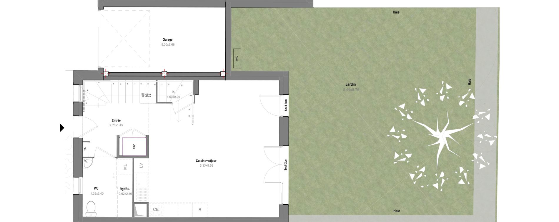 Maison T4 de 78,03 m2 &agrave; Grignon Centre