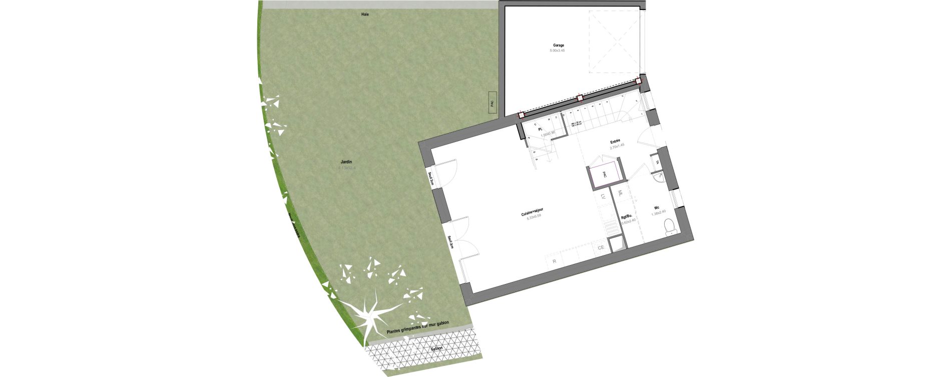 Maison T4 de 78,03 m2 &agrave; Grignon Centre