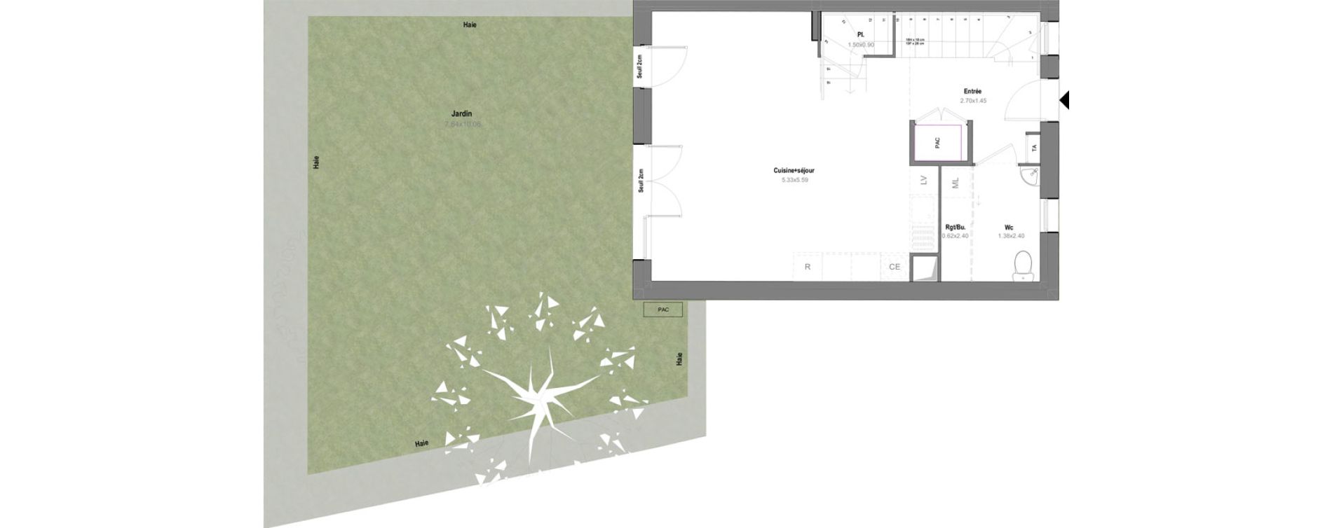 Maison T4 de 78,03 m2 &agrave; Grignon Centre
