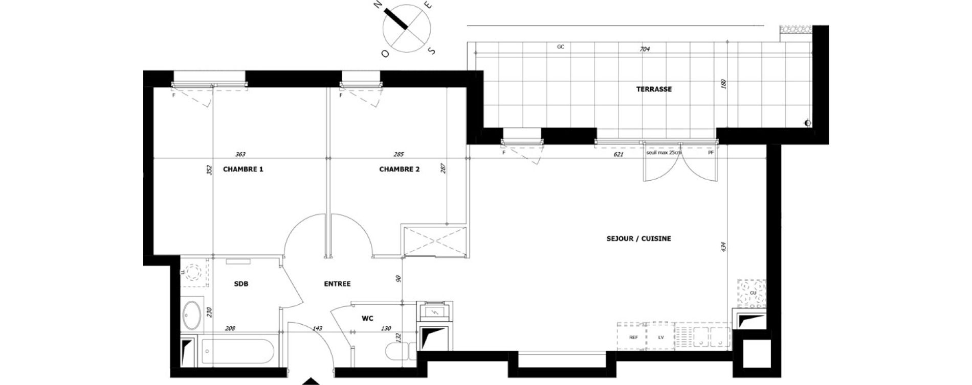 Appartement T3 de 61,22 m2 &agrave; La Motte-Servolex Centre