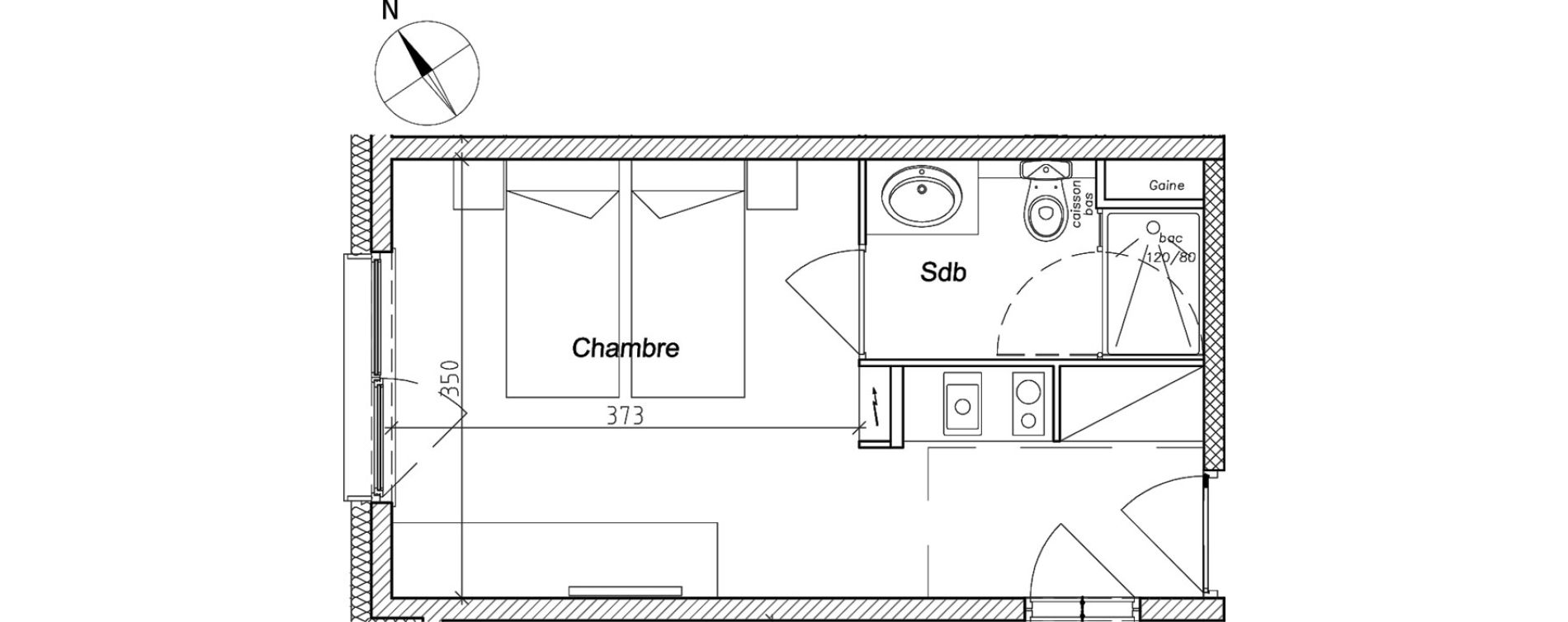 Appartement T1 de 22,30 m2 &agrave; M&acirc;cot-La-Plagne Centre