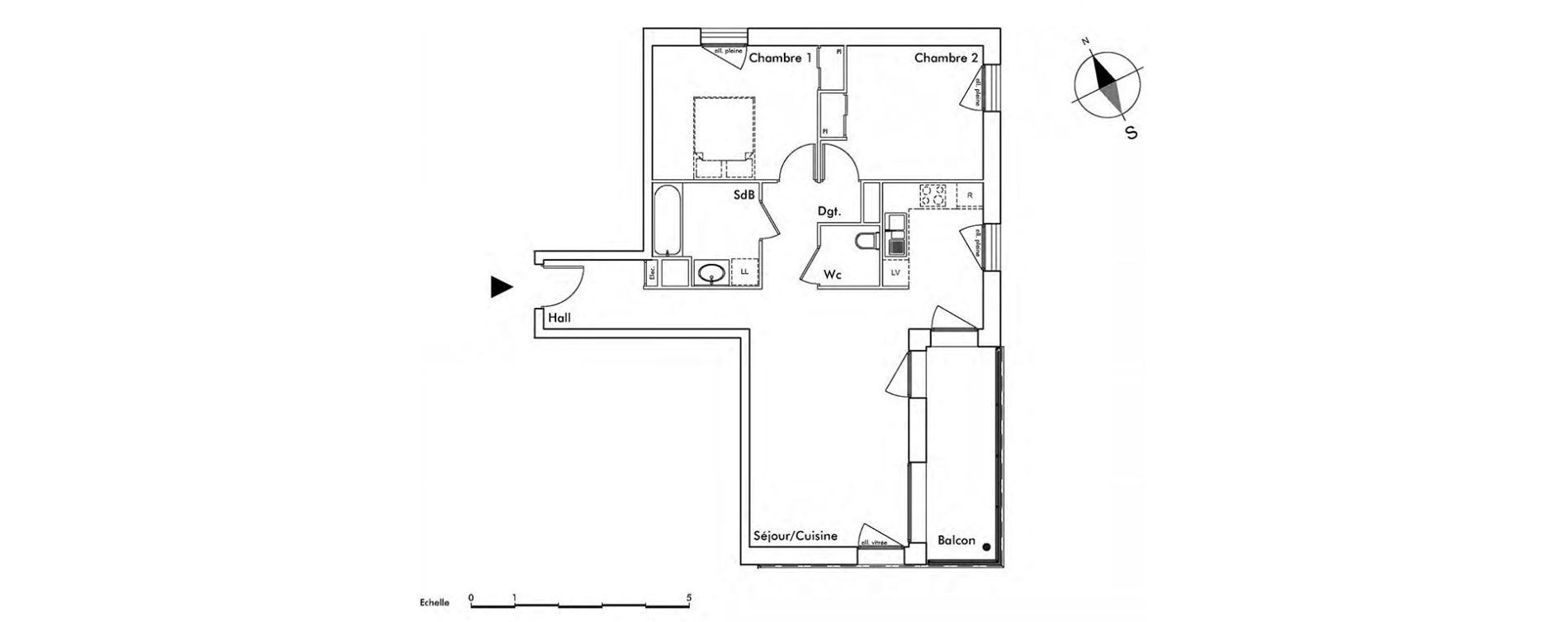 Appartement T3 de 68,80 m2 &agrave; Saint-Alban-Leysse Centre